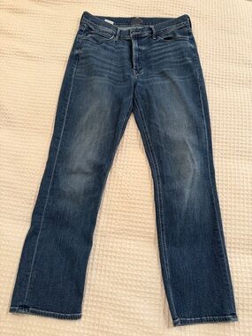 MOTHER Blue Denim Jeans - Mid to Dark Wash